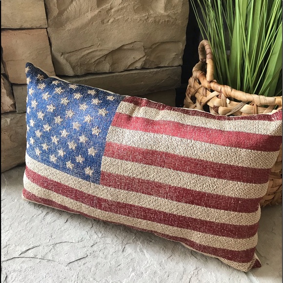 Other - American Flag Accent Pillow Farmhouse style NWT